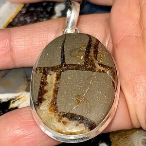 Septarian Nodule Pendant 2 1/4”